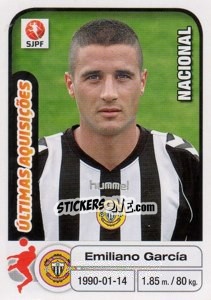 Sticker Emiliano Garcia (Nacional) - Futebol 2012-2013 n. 386 - Panini