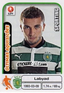 Sticker Zakaria Labyad (Sporting) - Futebol 2012-2013 n. 399 - Panini