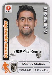Sticker Marco Matias (V.Guimaraes) - Futebol 2012-2013 n. 401 - Panini