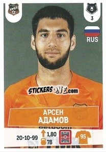 Figurina Арсен Адамов - Russian Premier League 2021-2022
 n. 290 - Panini