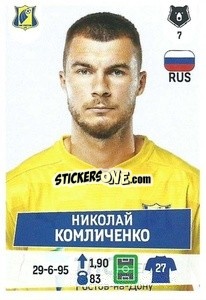 Figurina Николай Комличенко - Russian Premier League 2021-2022
 n. 224 - Panini