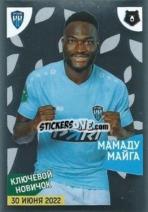 Sticker Мамаду Майга (Ключевой новичок) - Russian Premier League 2022-2023
 - Panini