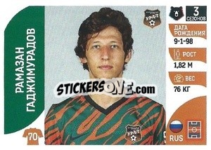 Sticker Рамазан Гаджимурадов - Russian Premier League 2022-2023
 - Panini