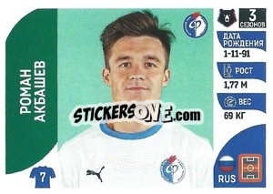 Sticker Роман Акбашев - Russian Premier League 2022-2023
 - Panini