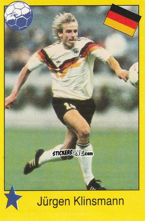 Sticker Jurgen Klinsmann - EM 92
 n. 199 - Semic
