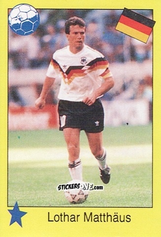 Sticker Lothar Matthaus - EM 92
 n. 193 - Semic