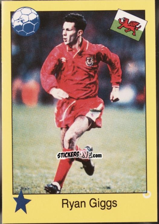 Sticker Ryan Giggs - EM 92
 n. 281 - Semic