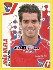 Sticker Joao Vilela - Futebol 2011-2012 n. 112 - Panini