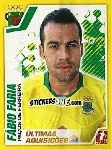 Cromo Fabio Faria (P.Ferreira) - Futebol 2011-2012 - Panini