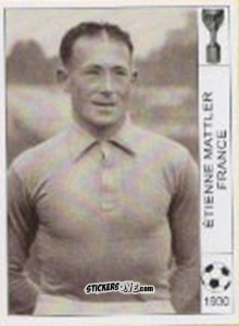Sticker Etienne Mattler - World Cup Jules Rimet-Uruguay 1930 n. 37A - AM