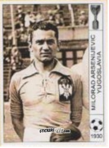 Figurina Milorad Arsenijevic - World Cup Jules Rimet-Uruguay 1930 n. 87A - AM