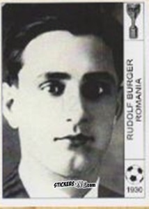 Cromo Rudolf Burger - World Cup Jules Rimet-Uruguay 1930 n. 107 - AM