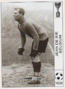 Cromo Jean De Bie - World Cup Jules Rimet-Uruguay 1930 n. 134 - AM