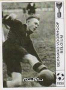 Sticker Bernard Voorhoof - World Cup Jules Rimet-Uruguay 1930 n. 137 - AM