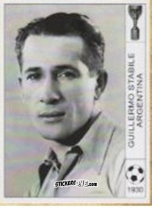 Cromo Guillermo Stabile - World Cup Jules Rimet-Uruguay 1930 n. 14 - AM