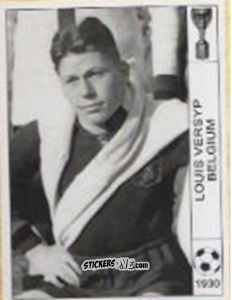 Sticker Louis Versyp - World Cup Jules Rimet-Uruguay 1930 n. 142 - AM