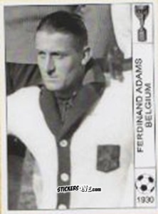 Cromo Ferdinand Adams - World Cup Jules Rimet-Uruguay 1930 n. 143 - AM