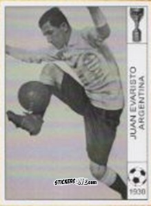 Cromo Juan Evaristo - World Cup Jules Rimet-Uruguay 1930 n. 18 - AM