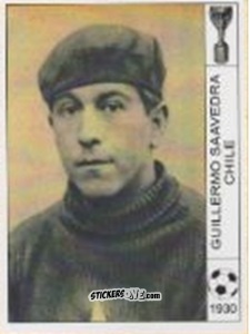 Figurina Guillermo Saavedra - World Cup Jules Rimet-Uruguay 1930 n. 27 - AM