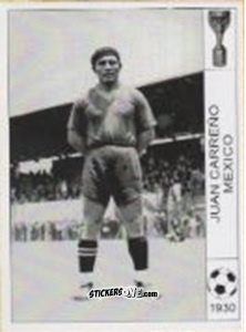 Sticker Juan Carreno - World Cup Jules Rimet-Uruguay 1930 n. 49 - AM