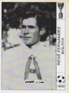 Sticker Renè Fernandez - World Cup Jules Rimet-Uruguay 1930 n. 60 - AM