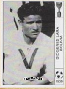 Sticker Diogenes Lara - World Cup Jules Rimet-Uruguay 1930 n. 61 - AM