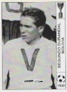 Sticker Segundo Durandal - World Cup Jules Rimet-Uruguay 1930 n. 63 - AM