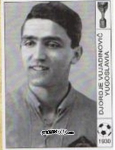 Figurina Djordje Vujacinovic - World Cup Jules Rimet-Uruguay 1930 n. 88 - AM