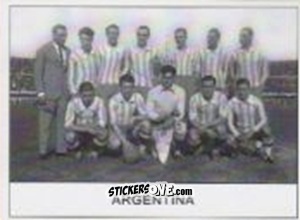 Sticker Argentina - World Cup Jules Rimet-Uruguay 1930 n. 9 - AM