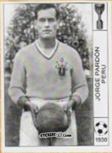 Cromo Jorge Pardon - World Cup Jules Rimet-Uruguay 1930 n. 93 - AM