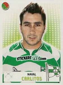 Sticker Carlitos - Futebol 2007-2008 n. 184 - Panini