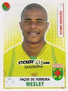 Cromo Wesley (P.Ferreira) - Futebol 2007-2008 - Panini