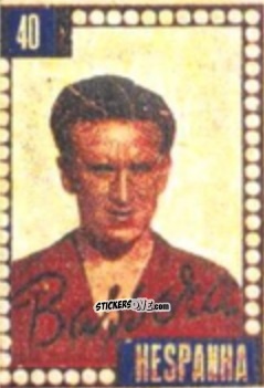 Figurina Estanislao Basora - Craques do Campeonato Mundial de Futebol 1950
 n. 40 - A. AMERICANA
