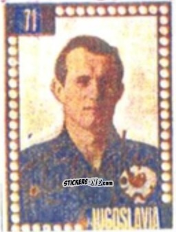 Cromo Zlatko Cajkovski - Craques do Campeonato Mundial de Futebol 1950
 n. 71 - A. AMERICANA
