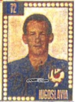 Sticker Predrag Ðajic - Craques do Campeonato Mundial de Futebol 1950
 n. 72 - A. AMERICANA
