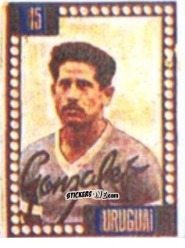 Cromo Juan Carlos González - Craques do Campeonato Mundial de Futebol 1950
 n. 15 - A. AMERICANA
