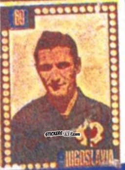 Sticker Miodrag Jovanovic - Craques do Campeonato Mundial de Futebol 1950
 n. 69 - A. AMERICANA
