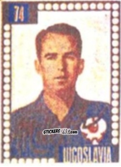 Sticker Rajko Mitic - Craques do Campeonato Mundial de Futebol 1950
 n. 74 - A. AMERICANA
