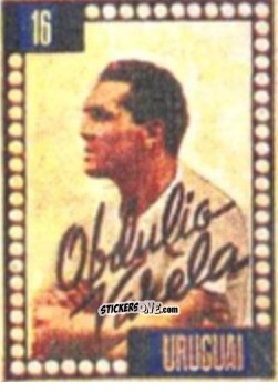 Cromo Obdulio Varela - Craques do Campeonato Mundial de Futebol 1950
 n. 16 - A. AMERICANA
