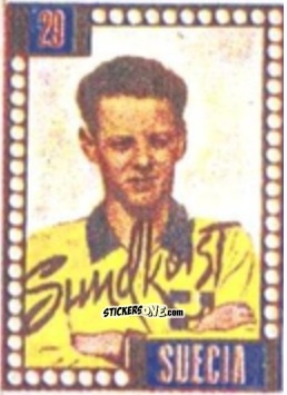 Sticker Stig Sundqvist - Craques do Campeonato Mundial de Futebol 1950
 n. 29 - A. AMERICANA
