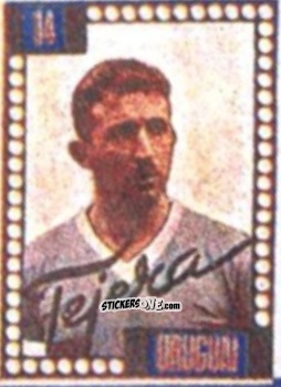 Cromo Eusebio Tejera - Craques do Campeonato Mundial de Futebol 1950
 n. 14 - A. AMERICANA
