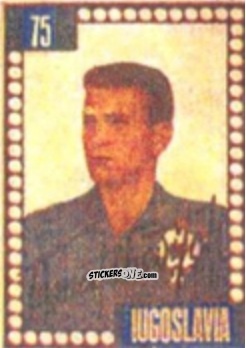 Cromo Kosta Tomaševic - Craques do Campeonato Mundial de Futebol 1950
 n. 75 - A. AMERICANA
