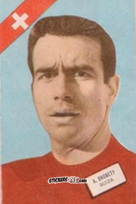 Cromo André Grobéty - Campeonato Mundial de Futbol 1962
 n. 139 - DISGRA