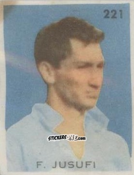 Sticker F. Jusufi - Campeonato Mundial de Futbol 1962
 n. 221 - Caramelos
