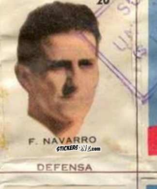 Figurina F. Navarro - Campeonato Mundial de Futbol 1962
 n. 20 - Caramelos