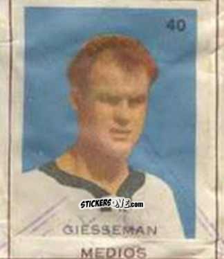 Sticker Giesseman - Campeonato Mundial de Futbol 1962
 n. 40 - Caramelos