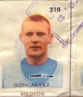 Cromo Goncalvez - Campeonato Mundial de Futbol 1962
 n. 210 - Caramelos