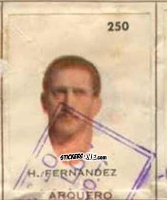 Cromo H. Fernandez - Campeonato Mundial de Futbol 1962
 n. 250 - Caramelos