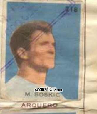 Figurina M. Soskic - Campeonato Mundial de Futbol 1962
 n. 218 - Caramelos