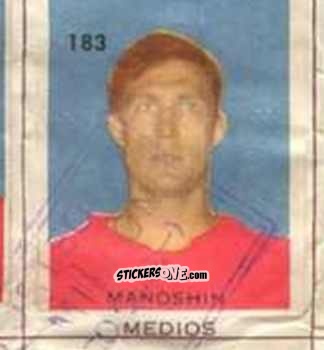 Sticker Manoshin - Campeonato Mundial de Futbol 1962
 n. 183 - Caramelos